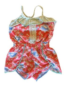 Matilda Jane Tropical Butterfly Romper Happy & Free Collection Size 4